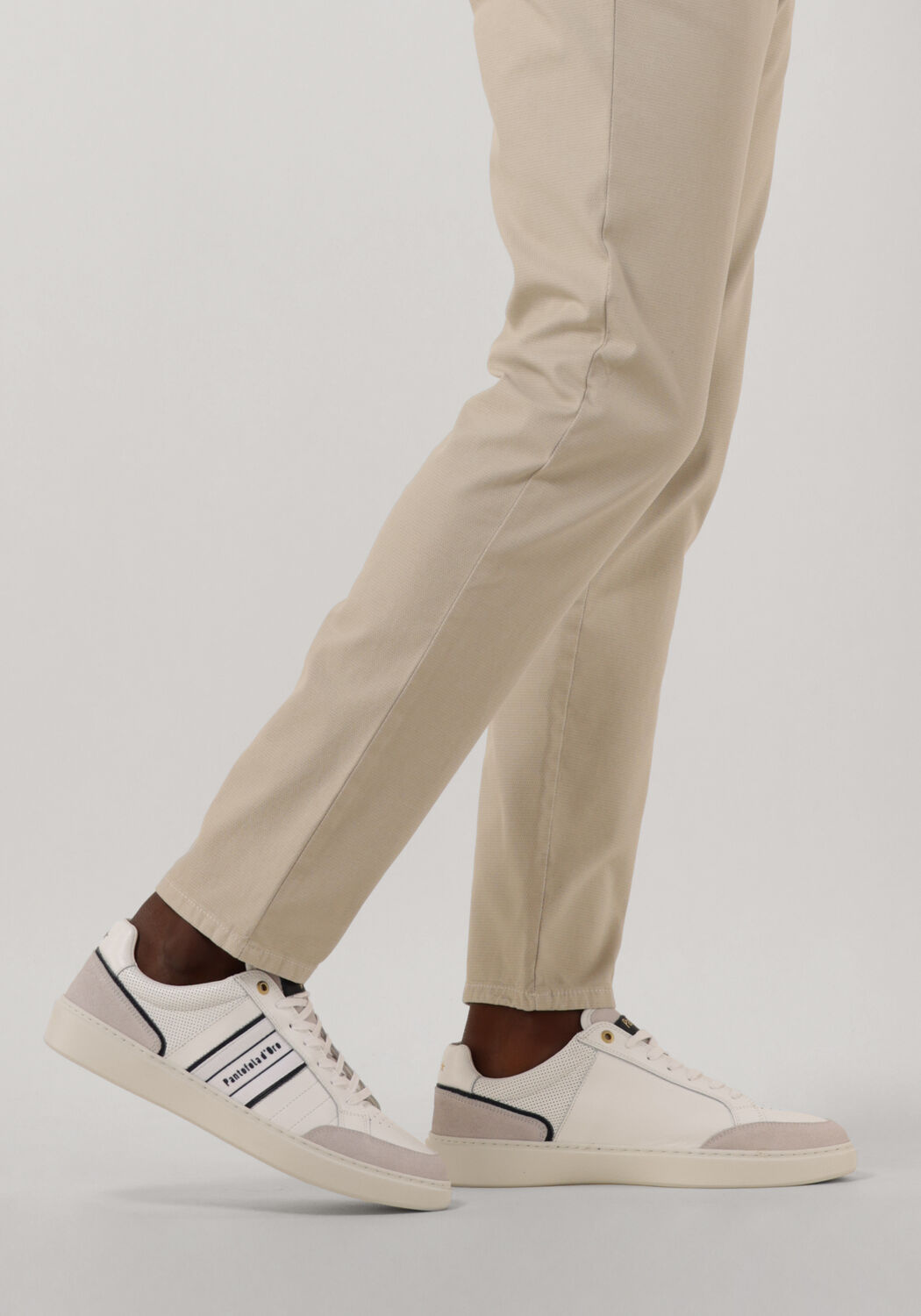 Witte PANTOFOLA D ORO Lage sneakers LECANO UOMO LOW Omoda