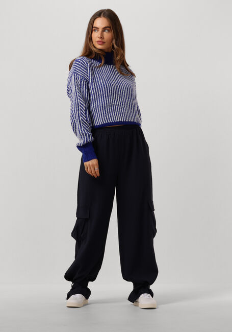 Blauwe ANOTHER LABEL Trui ELIS KNITTED PULL - large