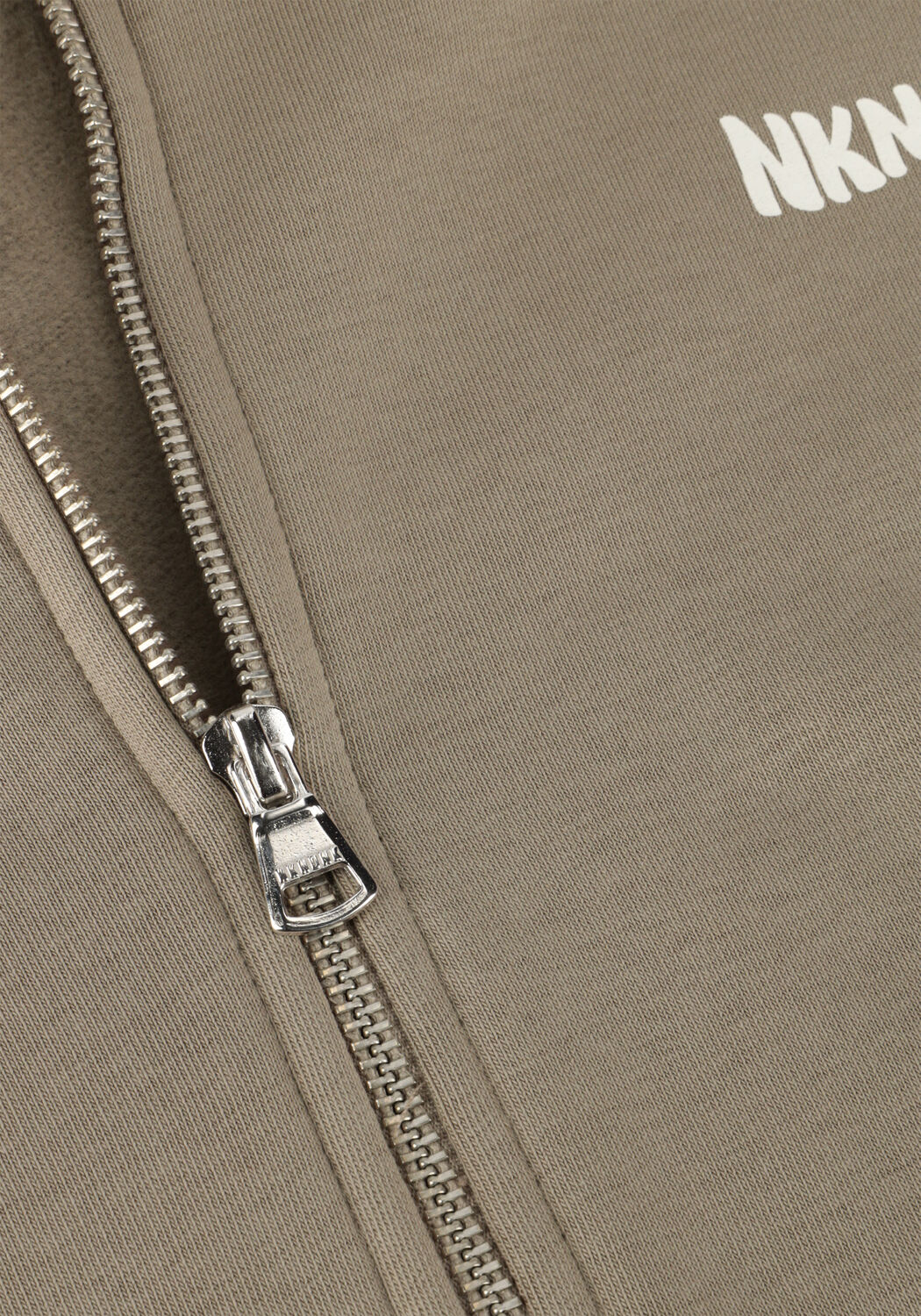 Taupe NIK & NIK Trui ROCCO ZIP HOODIE - large