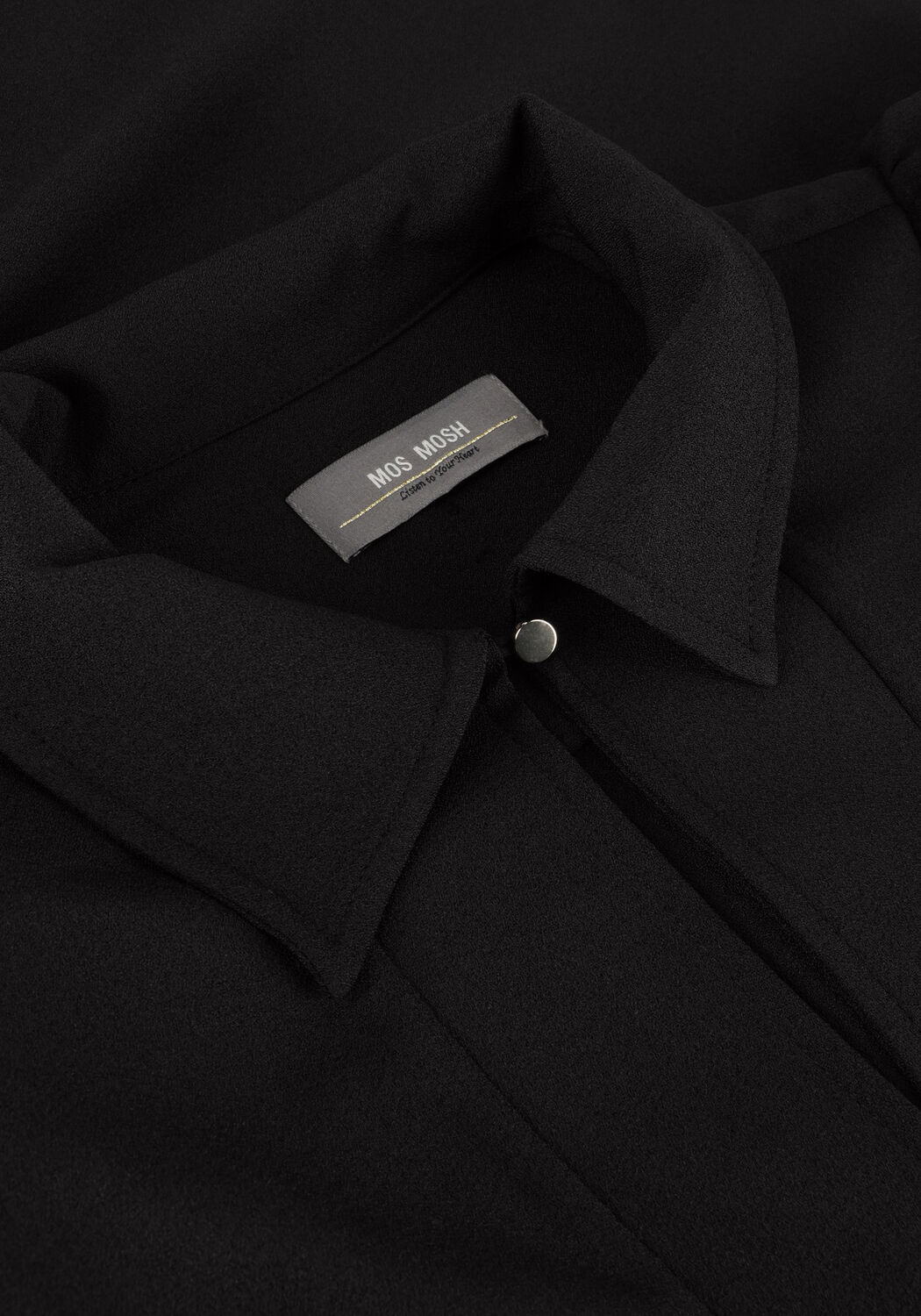 Zwarte MOS MOSH Midi jurk MMBOOKA MOSS DRESS - large