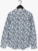Blauwe SCOTCH & SODA Casual overhemd SLIM FIT PRINTED POPLIN SHIRT