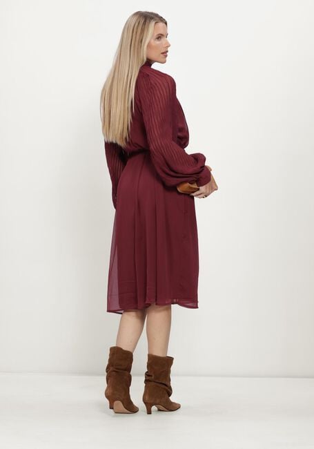 Bordeaux Y.A.S. Maxi jurk YASOLERA LS MIDI DRESS S. - large