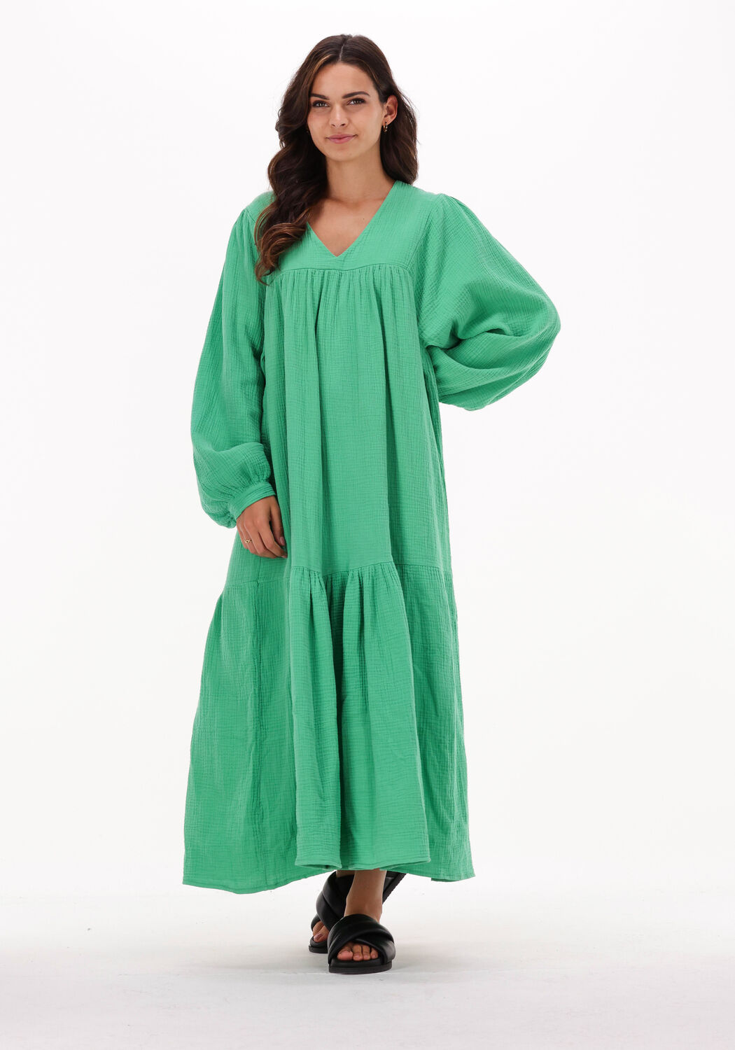 groene by bar maxi jurk rosa doppia dress