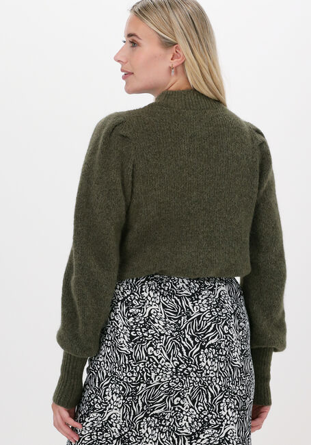 Groene SELECTED FEMME Trui SLFINNA-MIA LS KNIT O-NECK B - large