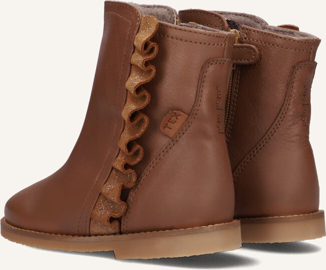 Cognac POM POM Enkellaarsjes 26242 Cognac POM POM Enkellaarsjes 26242 - large