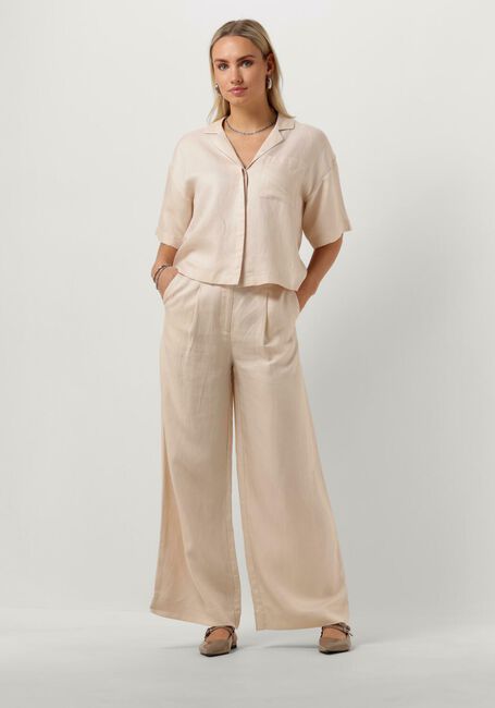 Gebroken wit SELECTED WOMEN Blouses SLFLYRA 2/4 BOXY REVERS LINEN SHIRT - large