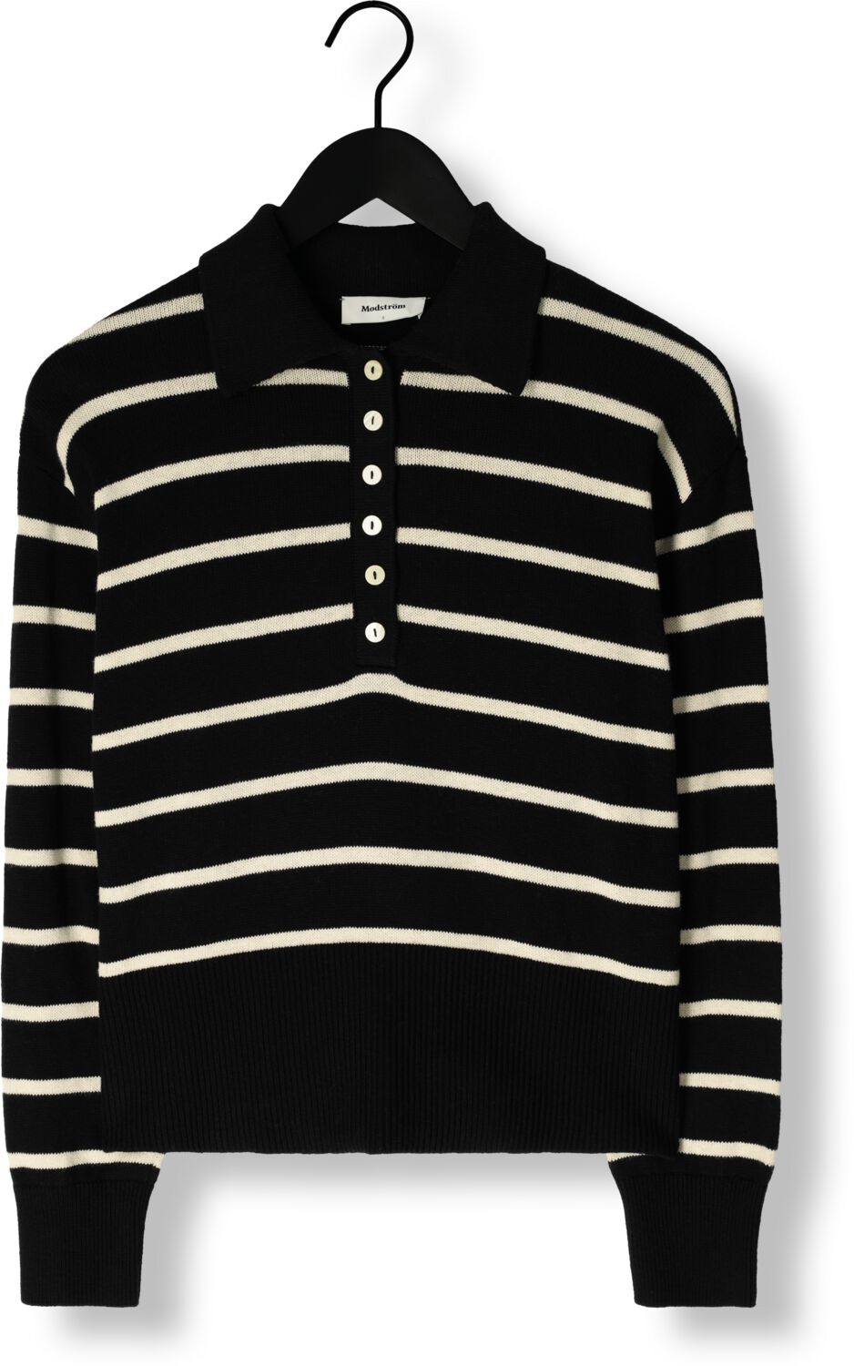 MODSTRÖM Modström Dames Truien & Vesten Malvamd Stripe Polo Zwart