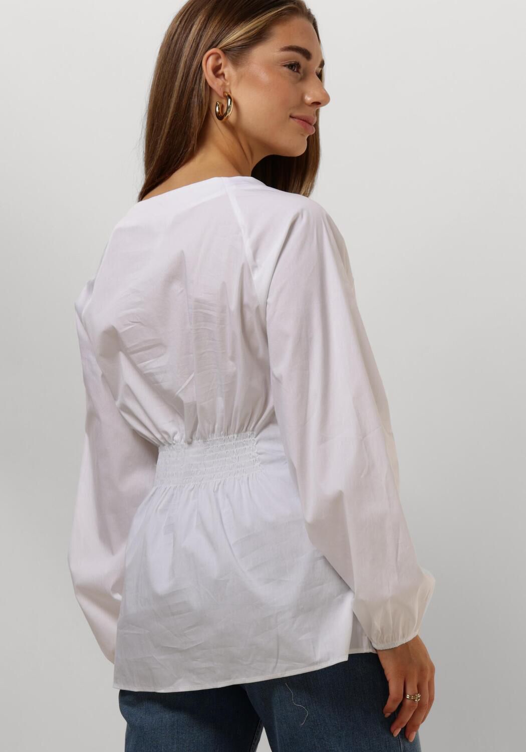 OBJECT Dames Blouses Objtutta Sculpture Fit Ls Shirt D Div Wit