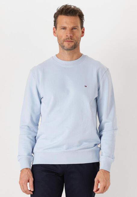 Lichtblauwe TOMMY HILFIGER Trui ESSENTIAL TERRY CREWNECK - large