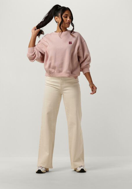 Roze BY-BAR Trui BIBI SHORT LOGO SWEATER Roze BY-BAR Trui BIBI SHORT LOGO SWEATER - large