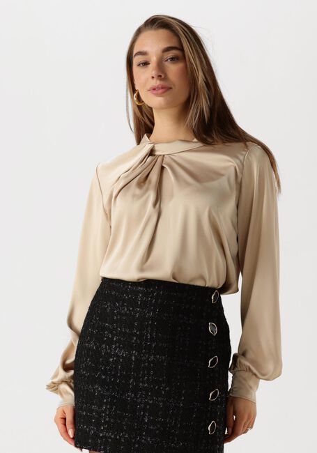 Gouden NEO NOIR Blouses FAIRY DRAPY SATIN BLOUSE - large