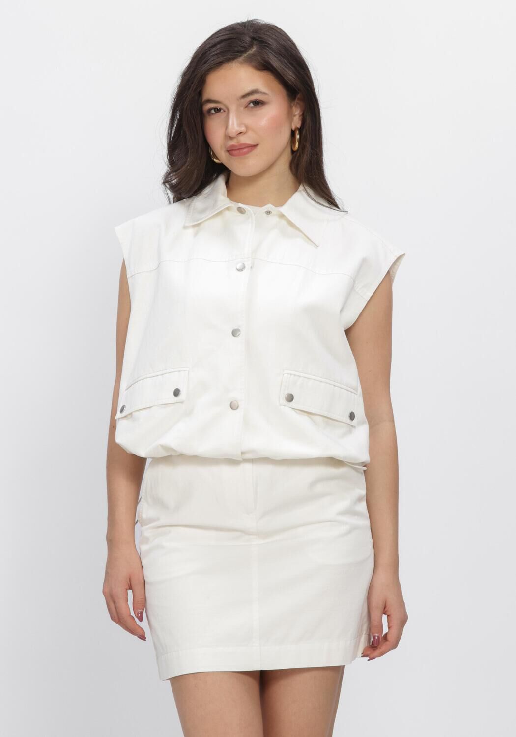Witte MSCH COPENHAGEN Jassen MSCHJOSILYN VEST - large