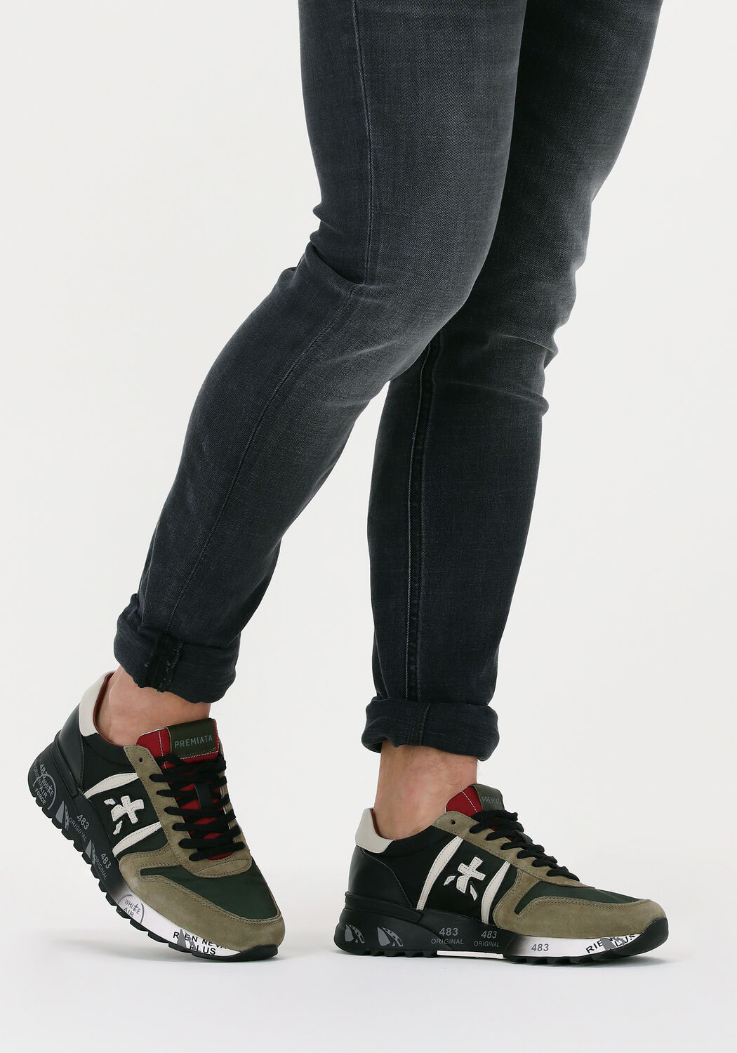 Groene PREMIATA Lage sneakers LANDER - large