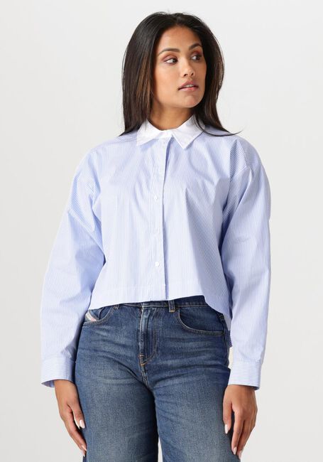 Blauwe CO'COUTURE Blouses GIA CROP SHIRT - large