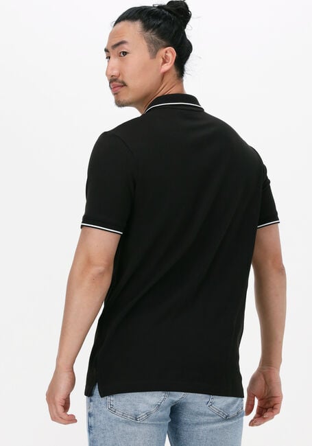 Zwarte CALVIN KLEIN Polo STRETCH PIQUE TIPPING SLIM POLO - large