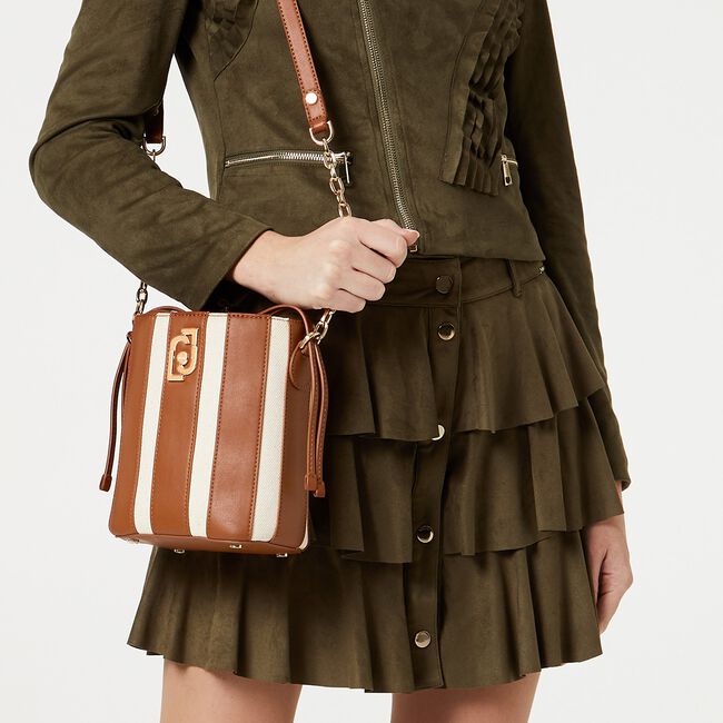 Cognac LIU JO Schoudertas S DRAWSTRING CREA Cognac LIU JO Schoudertas S DRAWSTRING CREA - large