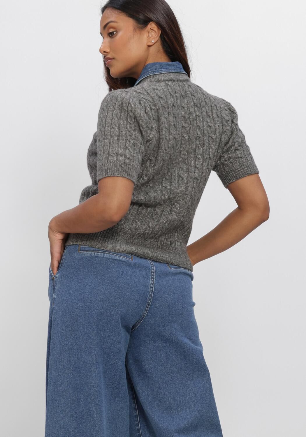 Grijze AMAYA AMSTERDAM Trui ALOU KNITWEAR - large