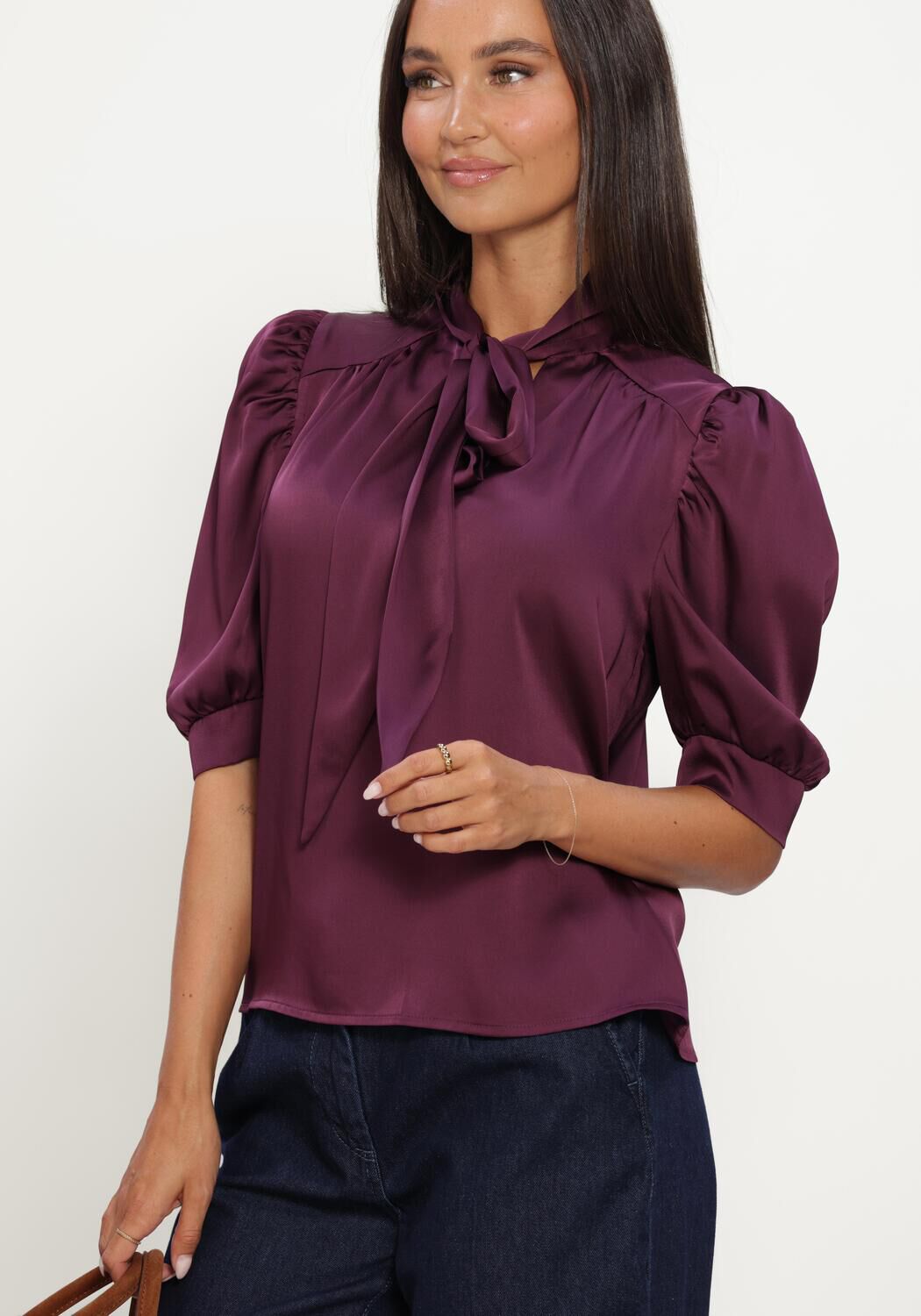 Paarse LINA LOCCHI Blouses LL-BELIA - large