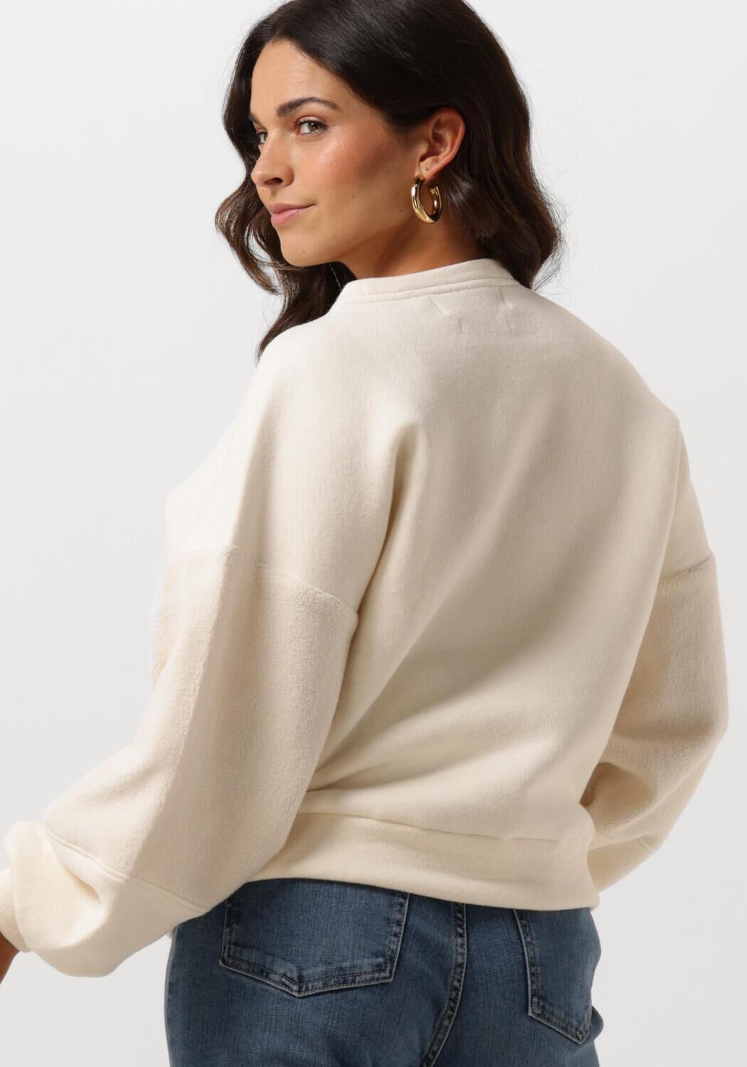 NUKUS Dames Truien & Vesten Amadora Pullover Teddy Wit