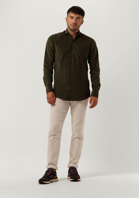 Groene PORTO MILANO Klassiek overhemd LAGOS - large