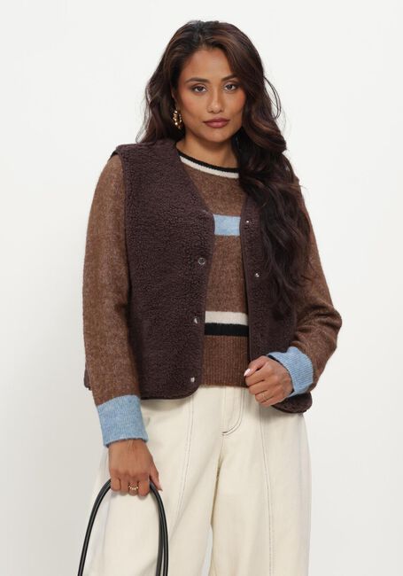 Bruine OBJECT Gilet OBJELLA WAISTCOAT NOOS - large