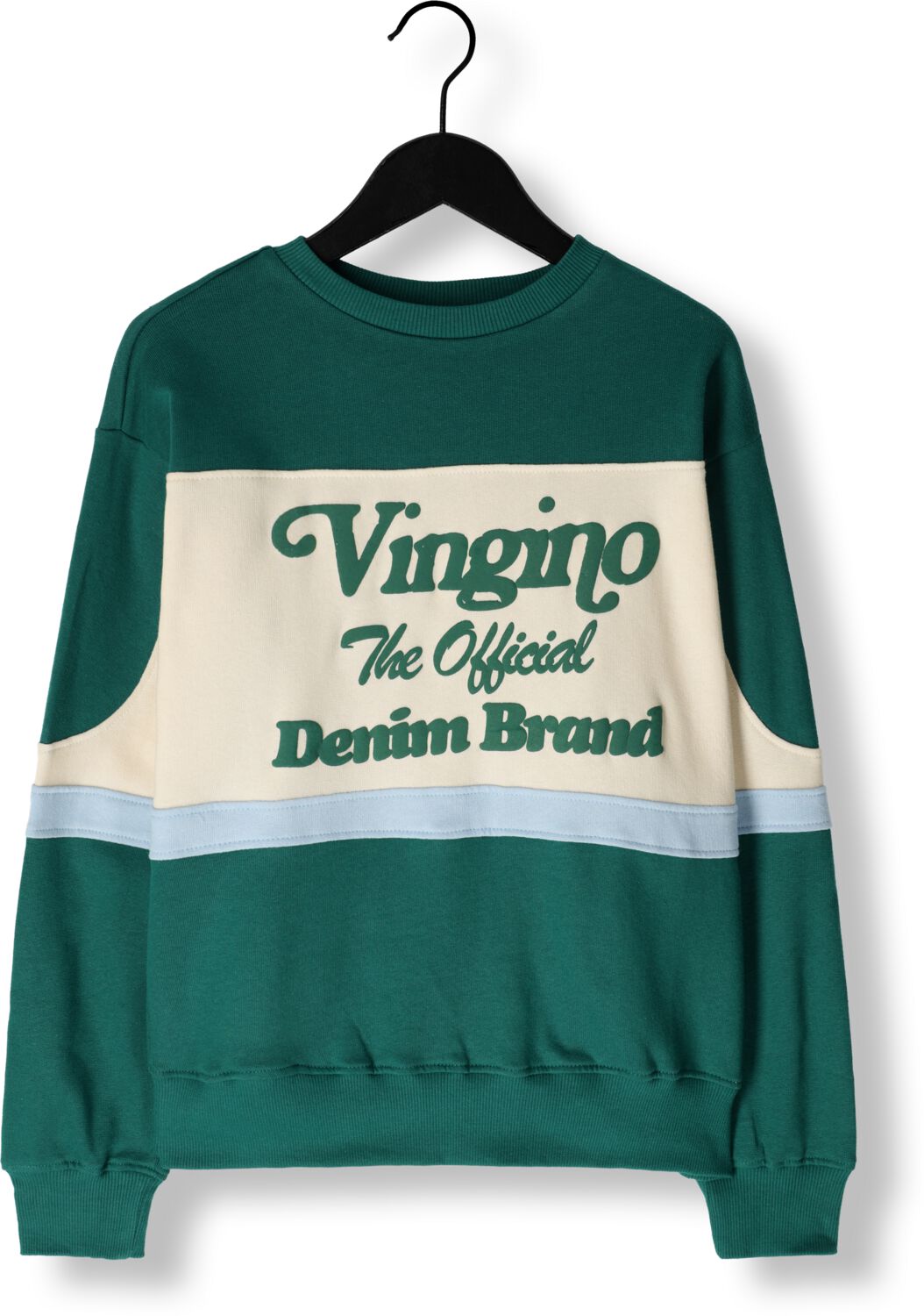 VINGINO sweater Noan donkergroen beige Meerkleurig 152