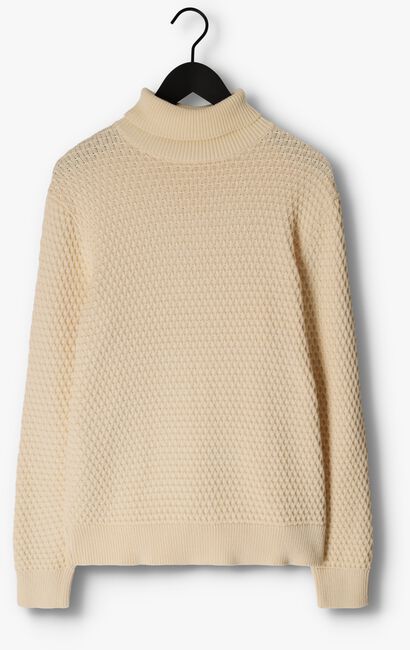 Creme SELECTED HOMME Coltrui REMY LS KNIT ALL STU ROLL NECK W CAMP - large