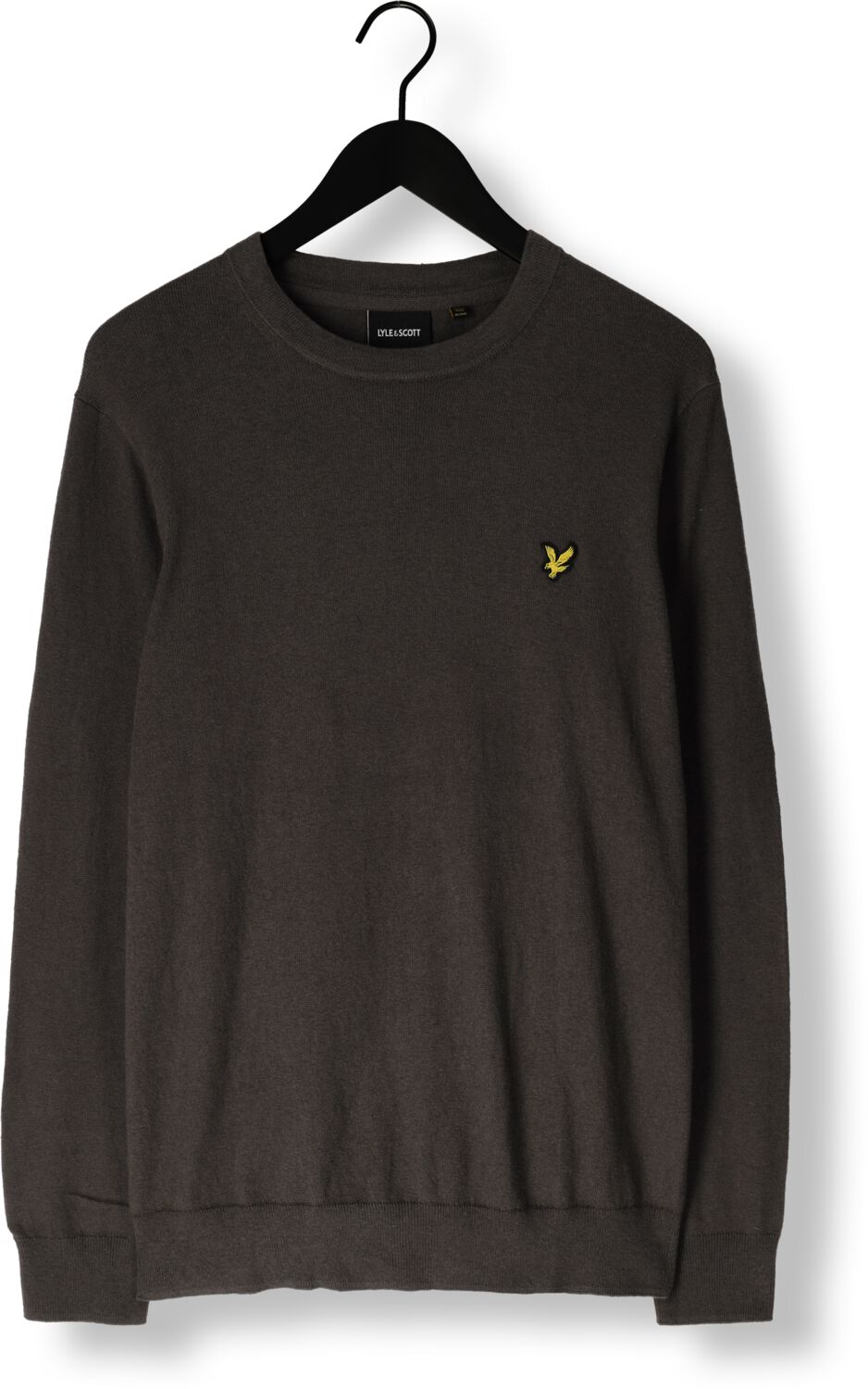LYLE & SCOTT Heren Truien & Vesten Cotton Merino Crew Neck Jumper Donkergrijs