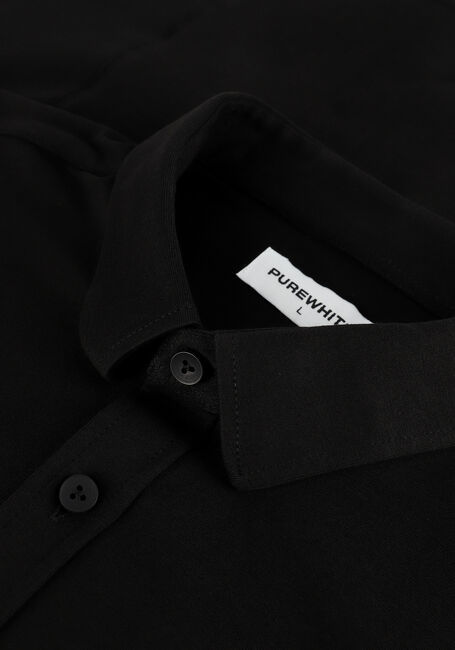 Zwarte PUREWHITE Casual overhemd ESSENTIAL SHIRT JERSEY - large