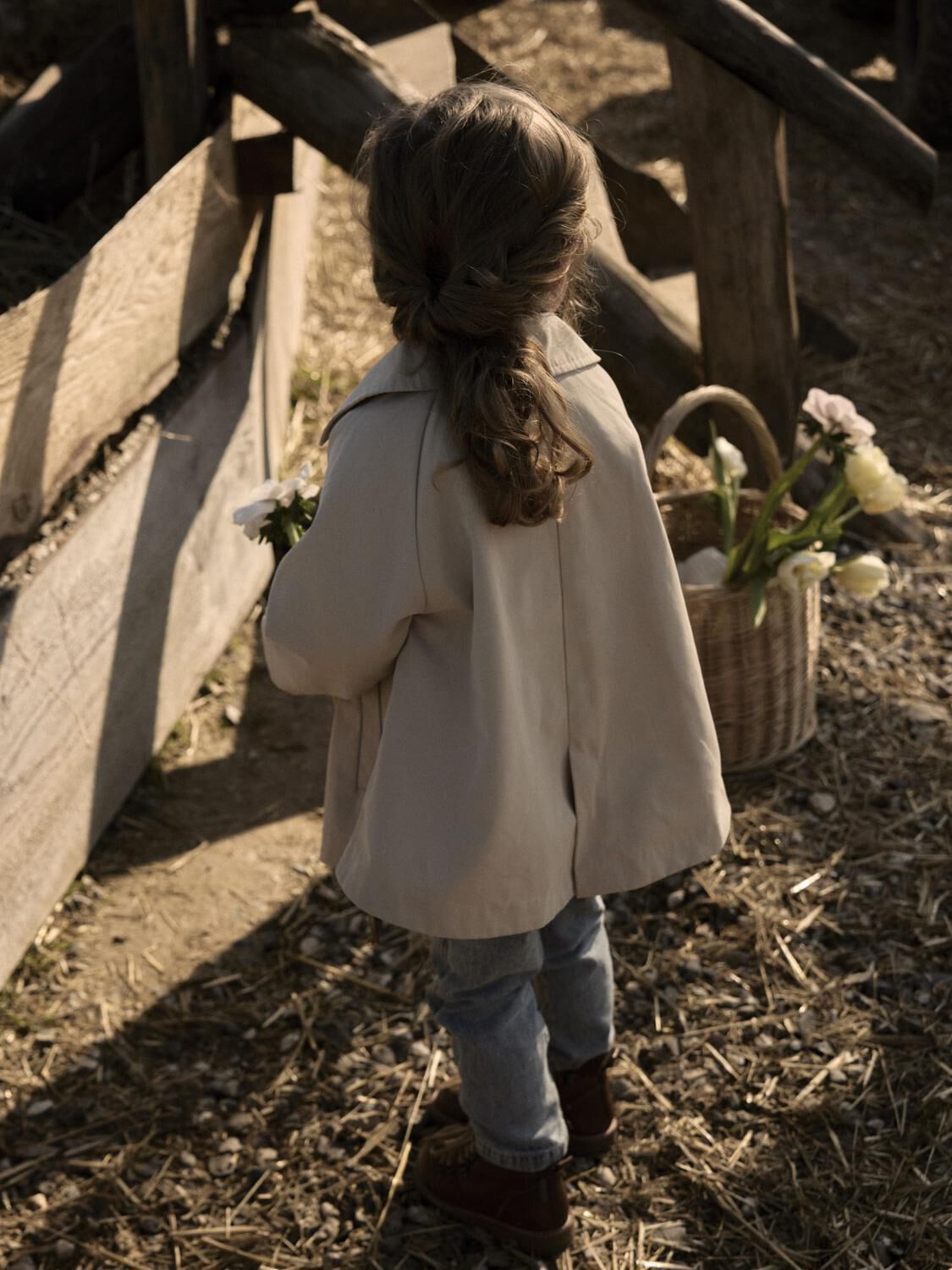 Beige LIL' ATELIER Trenchcoats NMFLAMADELIN LOOSE LONG JACKET LIL - large