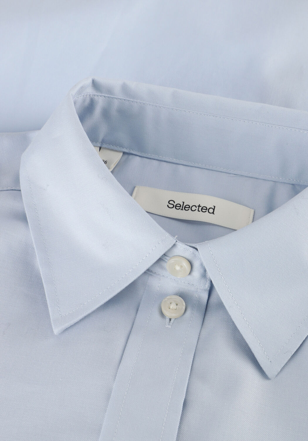 Blauwe SELECTED WOMEN Blouses SLFESTER LS OVERSIZE SHIRT - large