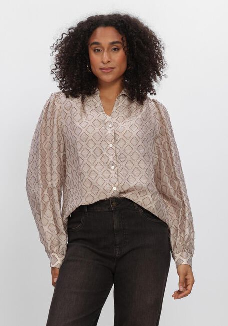 Beige NUKUS Blouses ANTONELLA BLOUSE PATTERN - large