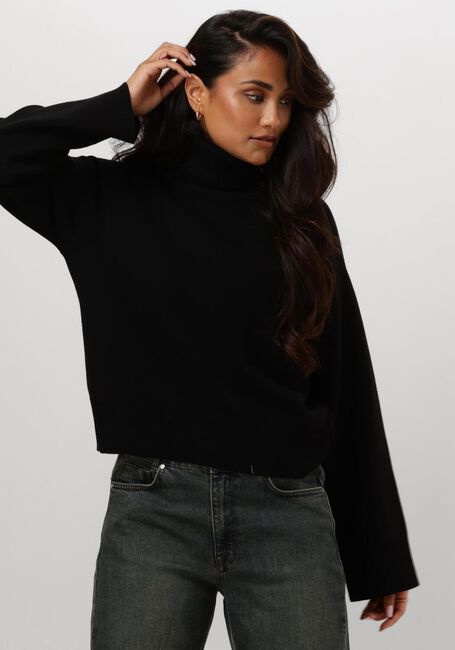 Zwarte SELECTED FEMME Coltrui SLFKAMMA LS KNIT ROLL NECK - large