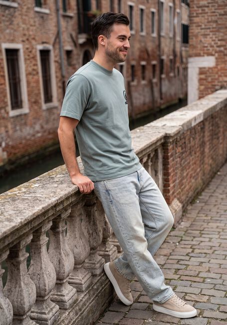 Groene DSTREZZED Polo COLLIN ARTWORK TEE - large