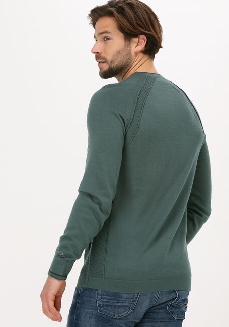 Groene CAST IRON Trui R-NECK TECH MERINO - large