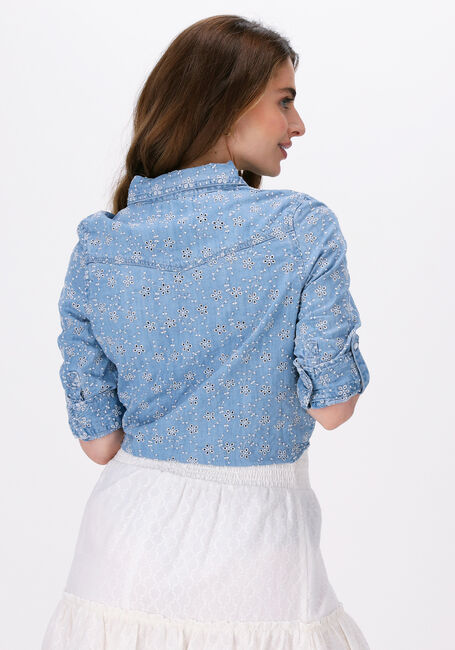 Blauwe GUESS Blouses SEXY PIN UP SHIRT - large