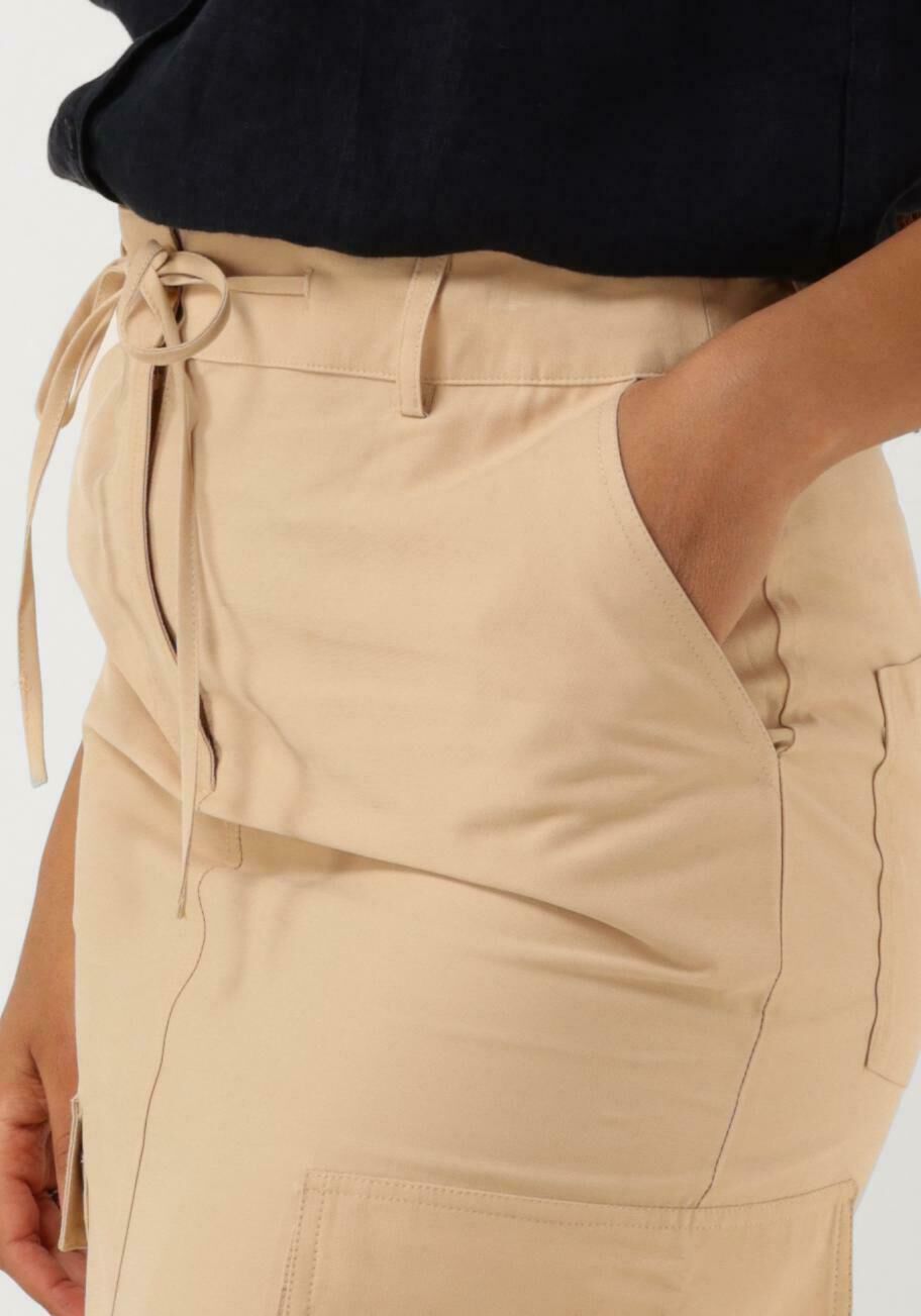 ANOTHER LABEL Dames Rokken Imane Skirt Beige