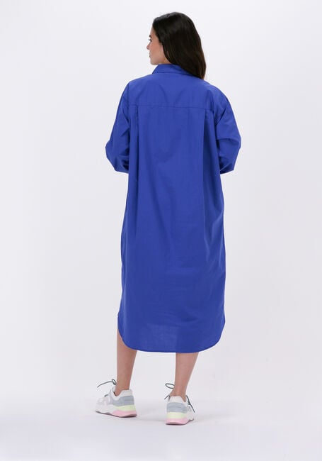 Blauwe MSCH COPENHAGEN Midi jurk HADDIS LS LONG SHIRT - large