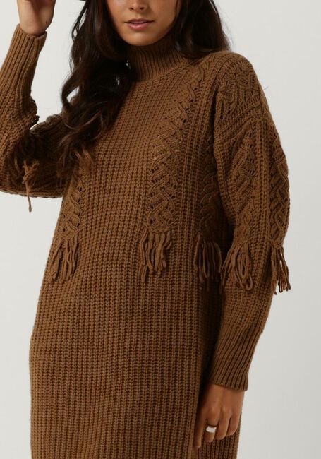 Khaki VANESSA BRUNO Mini jurk VERENICE DRESS - large
