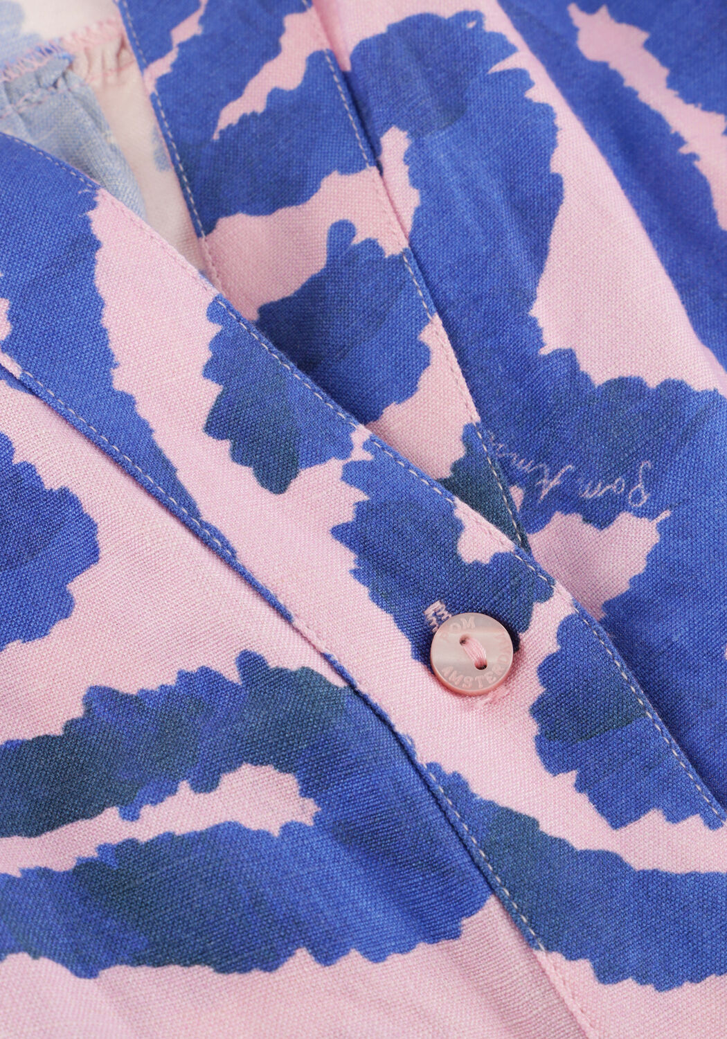 Multi POM AMSTERDAM Blouses BLOUSE WAVES PINK LINEN - large