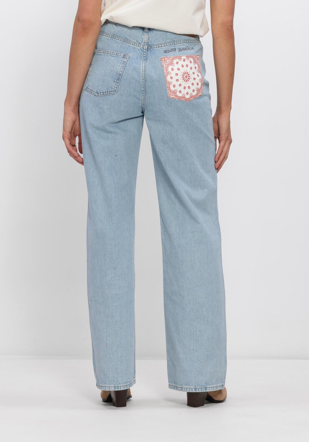 Blauwe HARPER & YVE Wide jeans YVE-PA - large