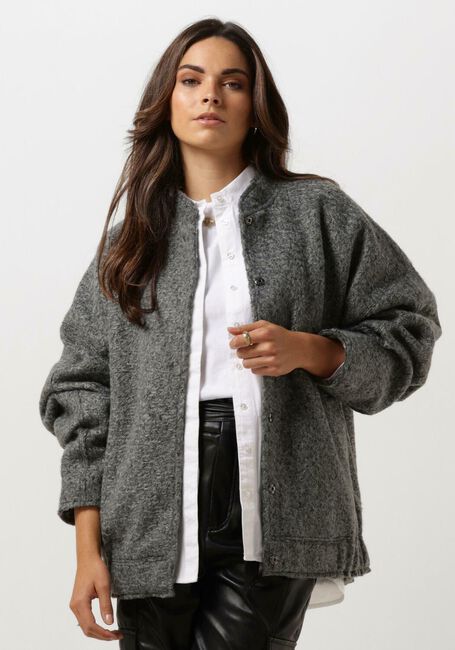 Grijze NEO NOIR Jack SHARON BOMBER JACKET - large