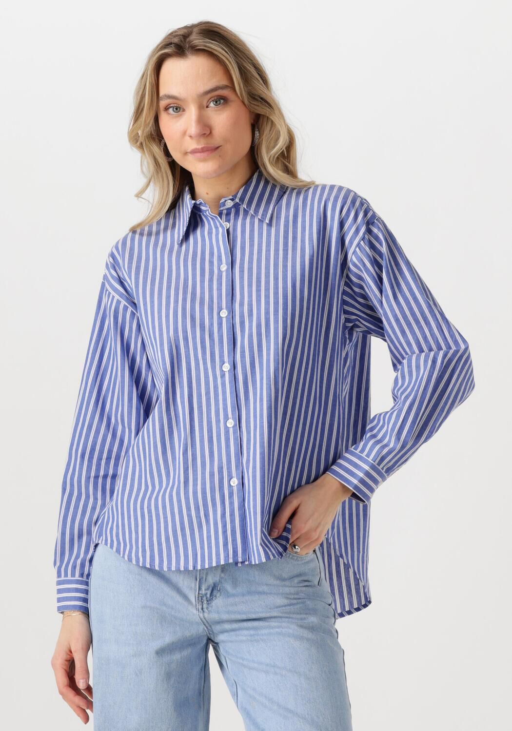 MOVES Dames Blouses Almira Shirt 4254 Blauw