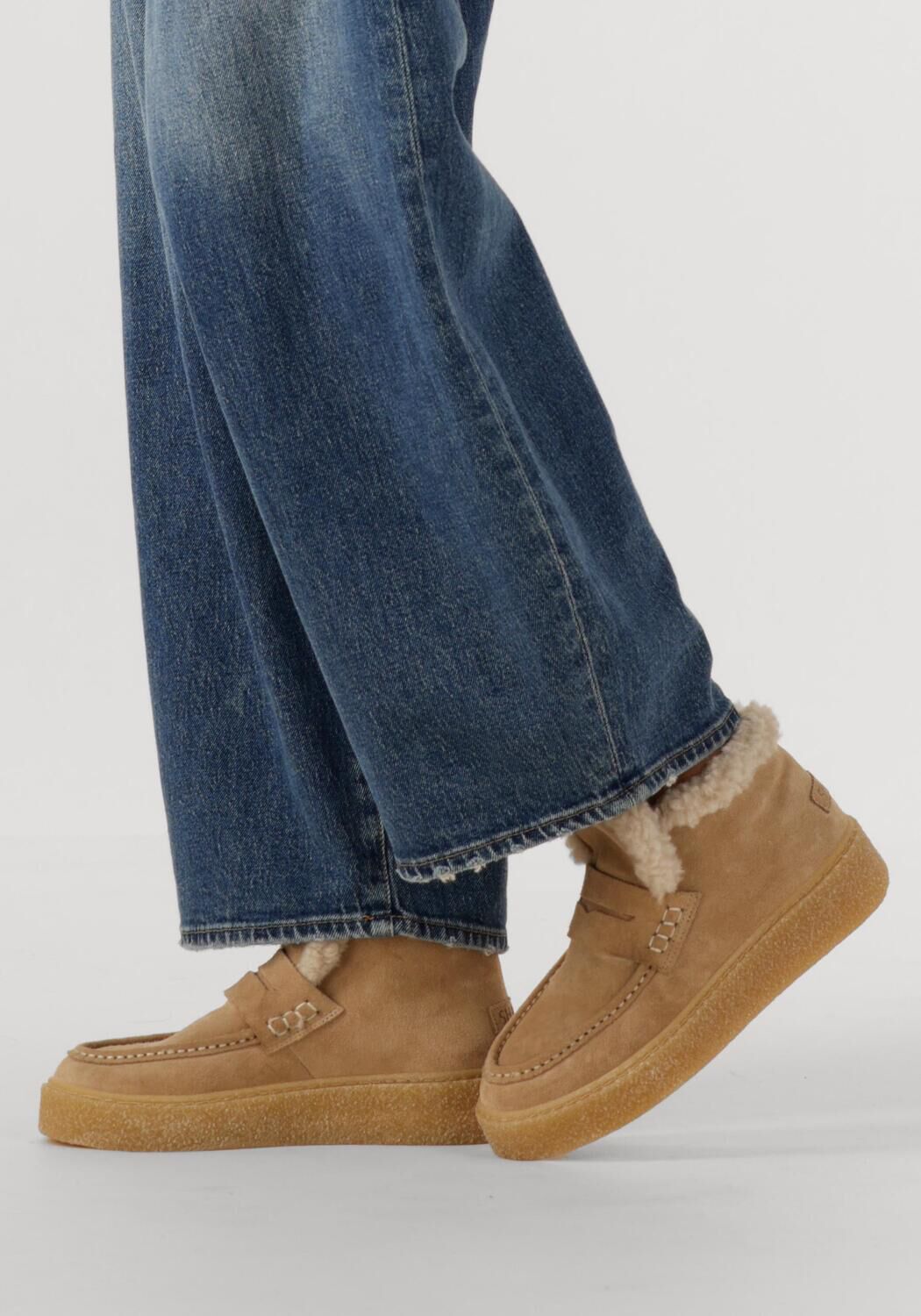 Beige SHABBIES Enkelboots SENNA ANNA - large