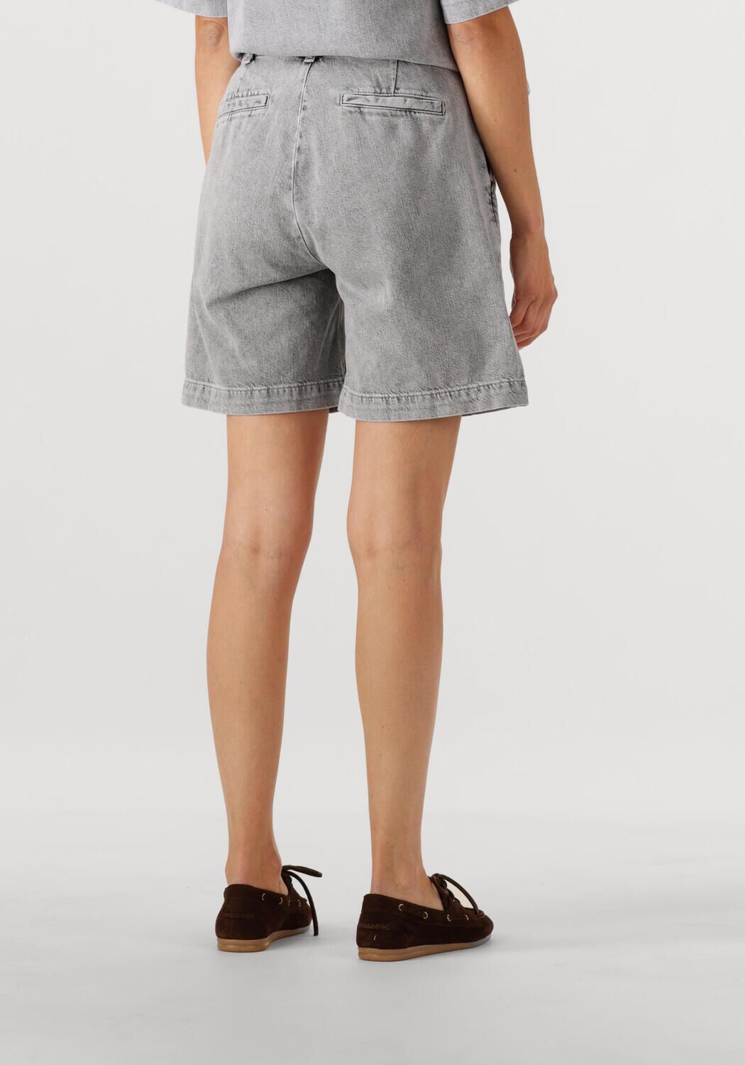 MY ESSENTIAL WARDROBE Dames Broeken Malomw 143 Shorts Lichtgrijs