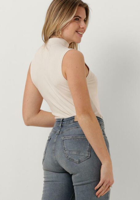 Creme SUMMUM Top SLEEVELESS TURTLE NECK TOP BASIC KNIT - large