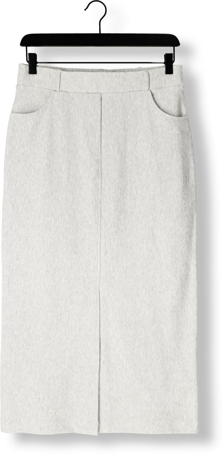JANSEN AMSTERDAM Dames Rokken Georgie Rok Hvm 683 Overknee Slit At Cf Lichtgrijs