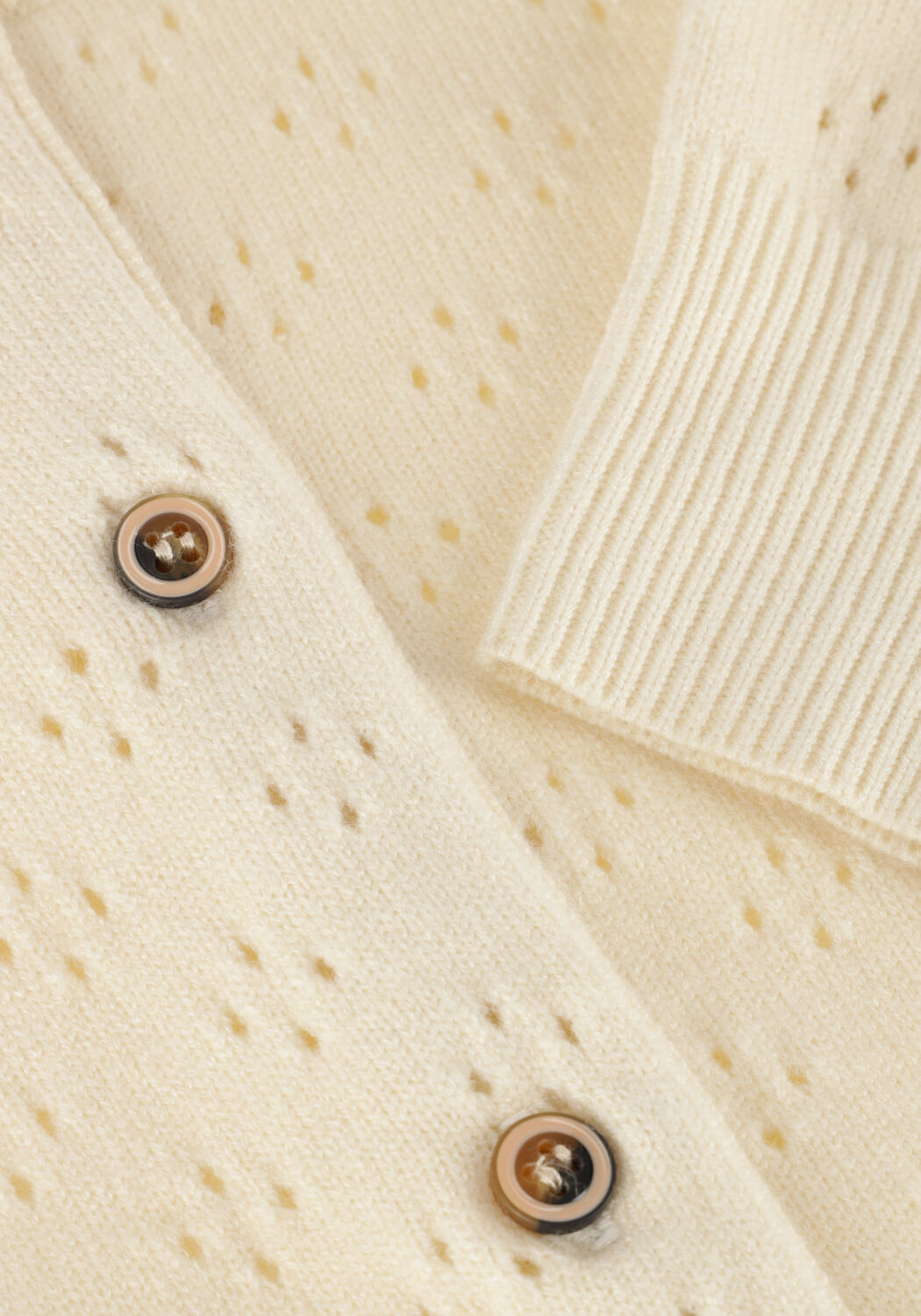 Ecru NONO Vest ALIA KNITTED CARDIGAN - large