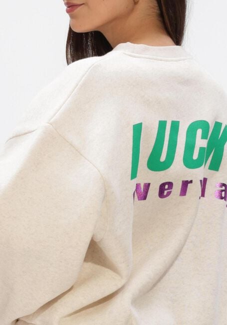 Beige BY-BAR Trui BIBI LUCKY EVERYDAY SWEATER - large