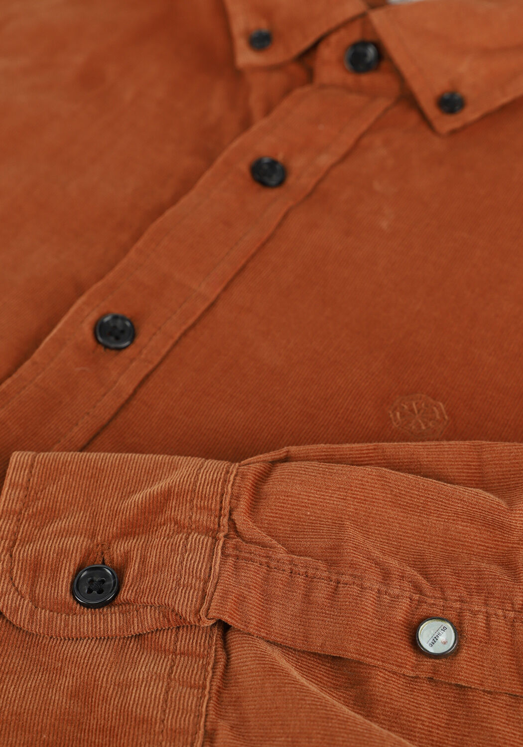 Oranje DSTREZZED Casual overhemd SHIRT BUTTON DOWN BABYCORD - large